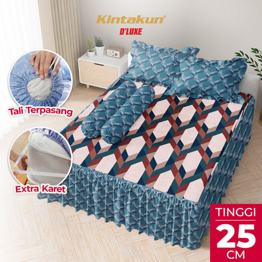Kintakun Dluxe Sprei Rumbai Zalika Tinggi 25cm