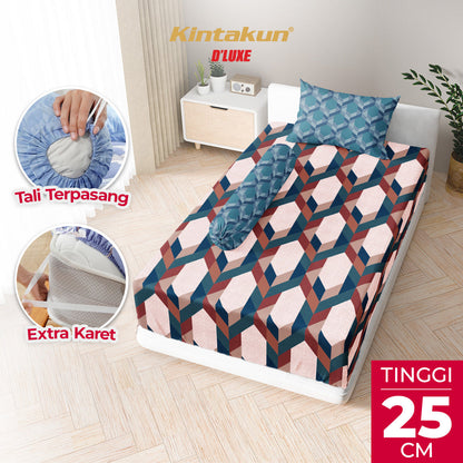 Kintakun Dluxe Sprei Fitted Zalika Tinggi 25cm