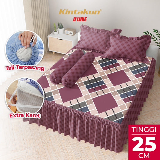 Kintakun Dluxe Sprei Rumbai Zanetta Tinggi 25cm