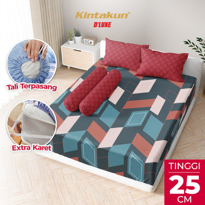 Kintakun Dluxe Sprei Fitted Zania Tinggi 25cm