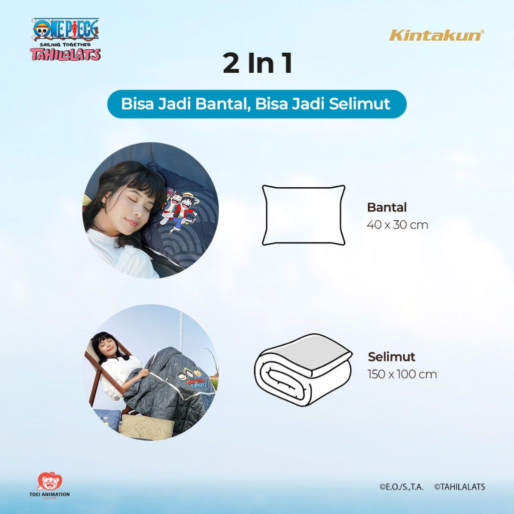 Kintakun Dluxe Bantal Selimut Mini 100 x 150 Edisi Bajak Laut